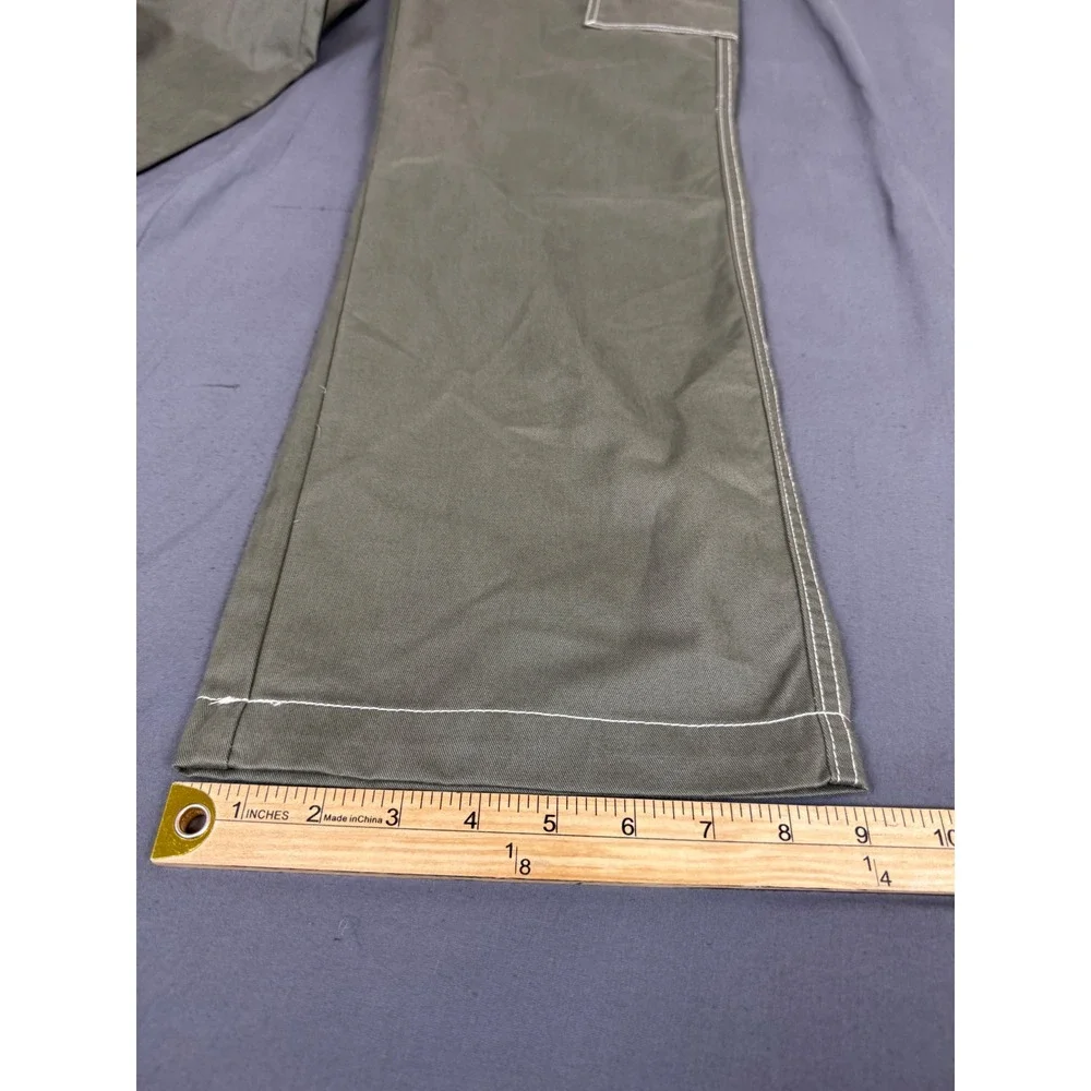 True Religion Mens Cargo SN Pant HS Kalamata Green Contrast Stitch ~33x32 NWT